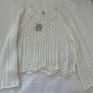 NWT Crochet Sweater